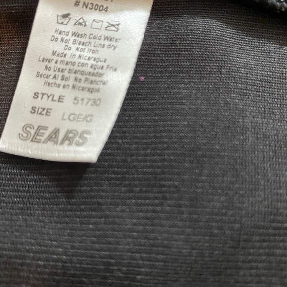 Body Shaper Black Size L Hook Eye Back Closure - Picture 4 of 4